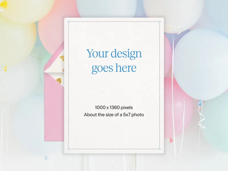 Upload Your Own Design (Pastel Balloons) - birthday_dyo_uyo - Invitation