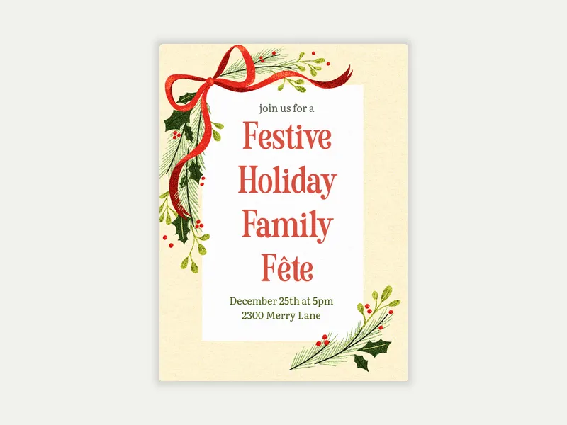 Winter Foliage - holiday_party - Invitation