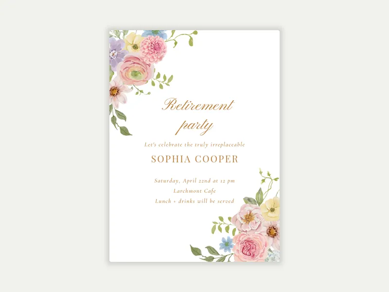Joyful Blooms - celebration_and_ceremonies - Invitation