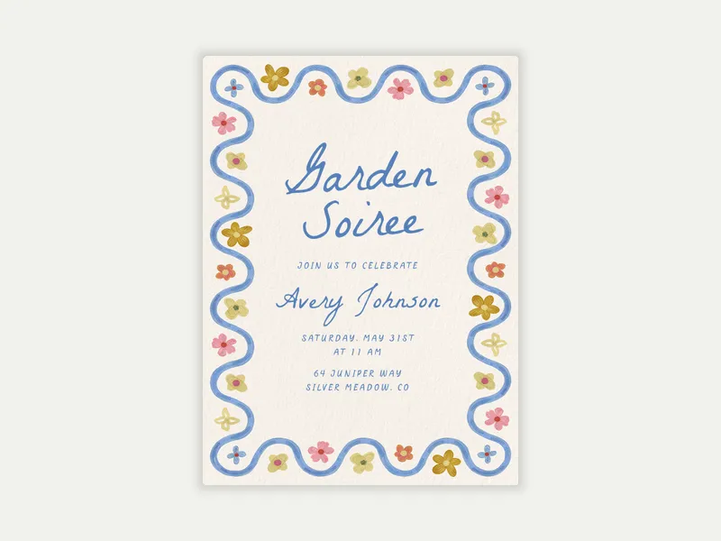 Spring Swirls - bridal_shower - Invitation