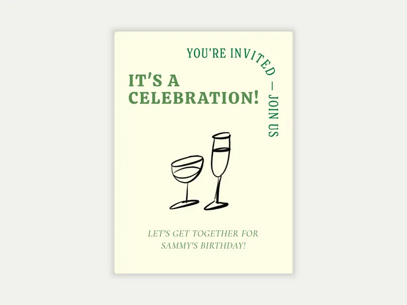Let the Drinks Flow - cocktail_party - Invitation