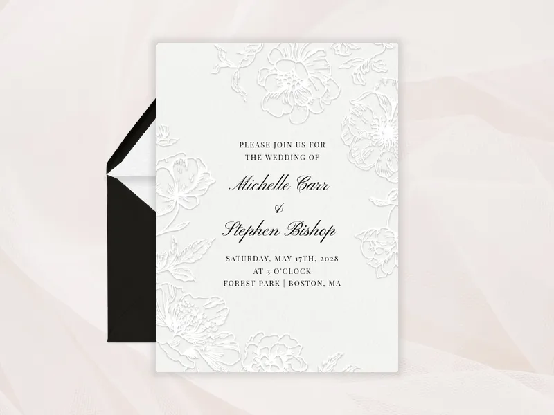 Blanc Lace - parties - Invitation