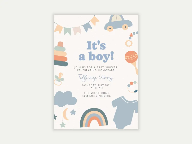 Pastel Playtime - baby_shower - Invitation