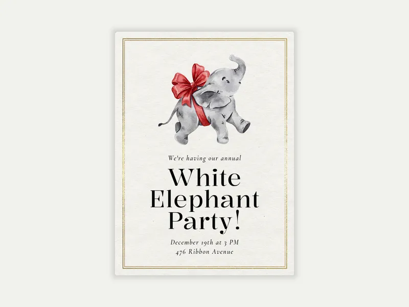 Happy Elephant - featured - Invitation