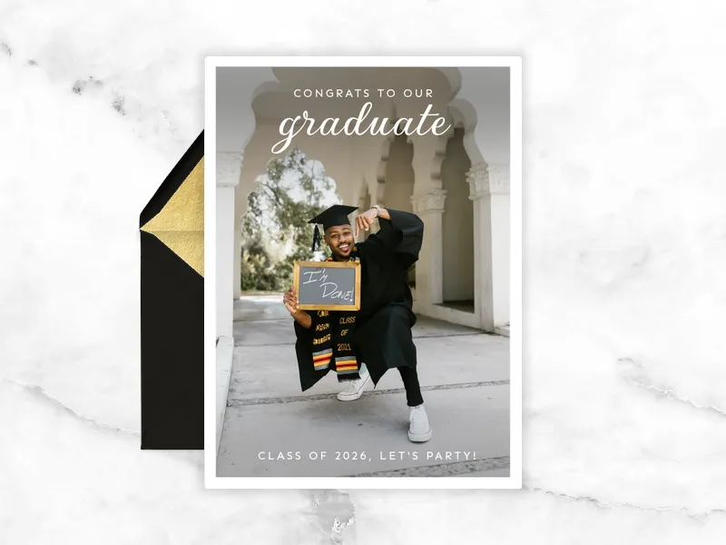 Congrats to Our Graduate (Photo) - graduation - Invitation