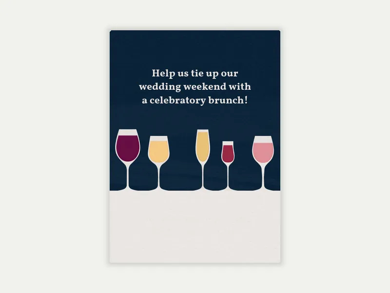 Five Glass Cheers - post_wedding_brunch - Invitation