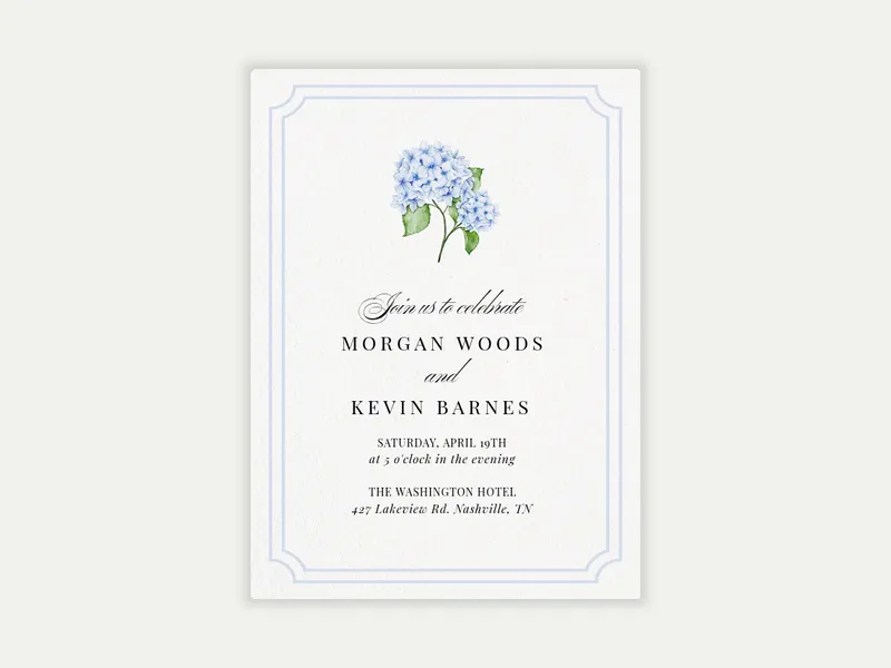 Delicate Blooms - anniversary - Invitation