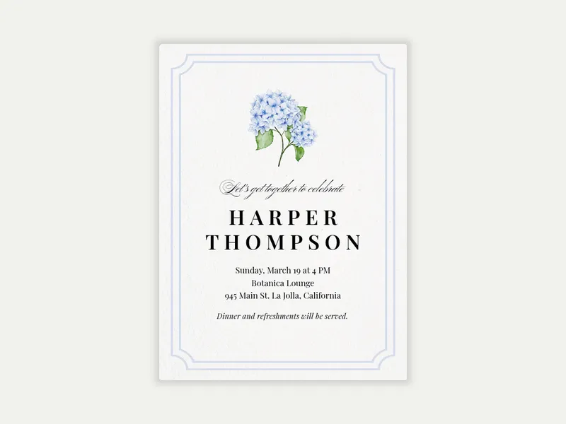 Delicate Blooms - bridal_shower - Invitation