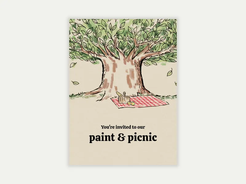 Family Tree - summer - Invitation