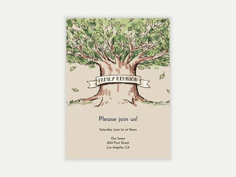 Family Tree - celebration_and_ceremonies - Invitation