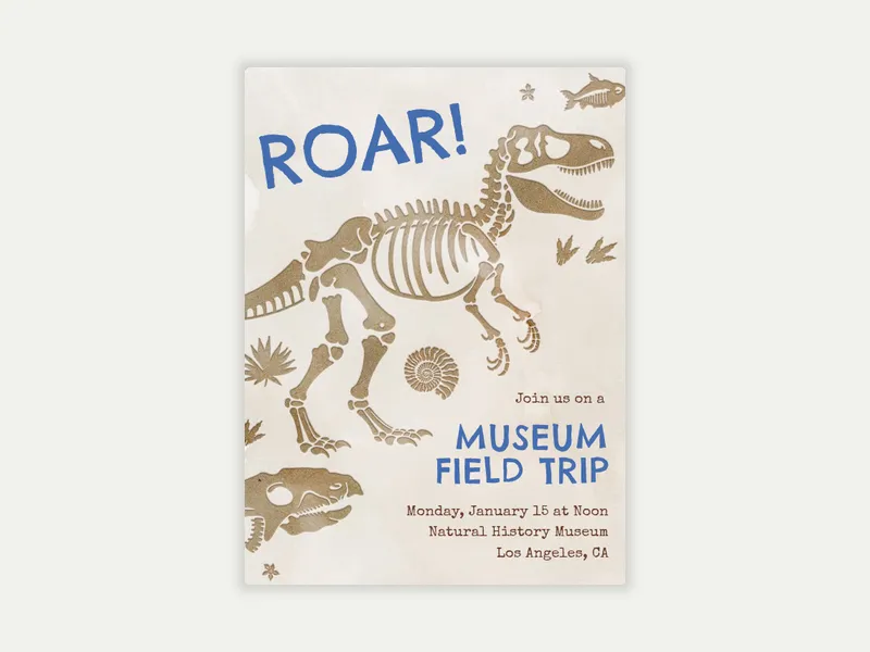 Natural History Museum - kids_activities - Invitation