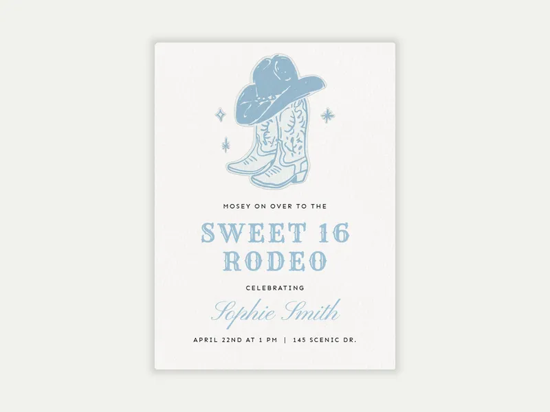Howdy Partner Invitation free template design