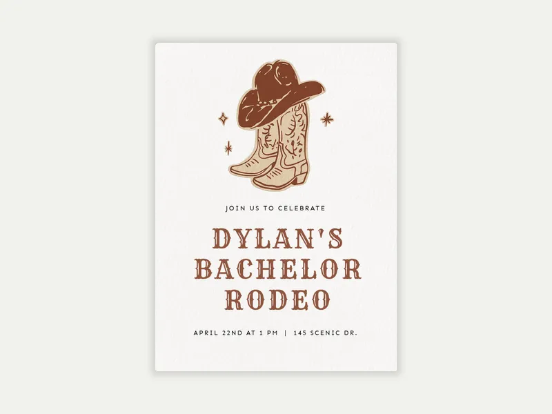 Howdy Partner - summer - Invitation