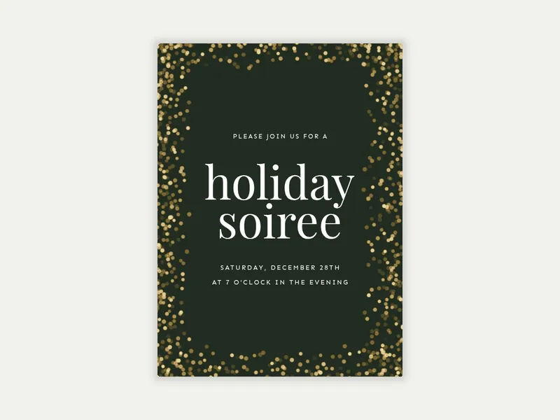 Glitter Glam - christmas - Invitation