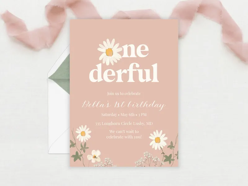 Little Miss Birthday - babys_first - Invitation