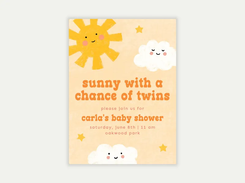 Smiley Sunshine - parenthood_journey - Invitation