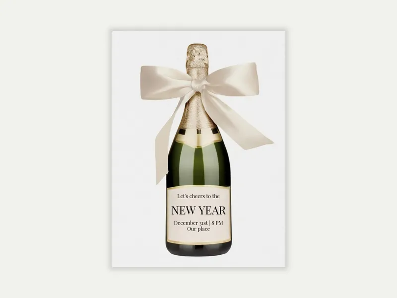 Bows & Bubbly - cocktail_party - Invitation