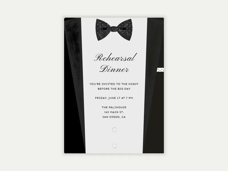 Dapper - rehearsal_dinner - Invitation
