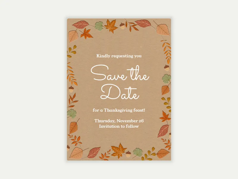 Fall Flora - Save the Date - featured - Invitation