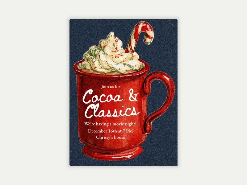 Cup of Cheer - christmas - Invitation