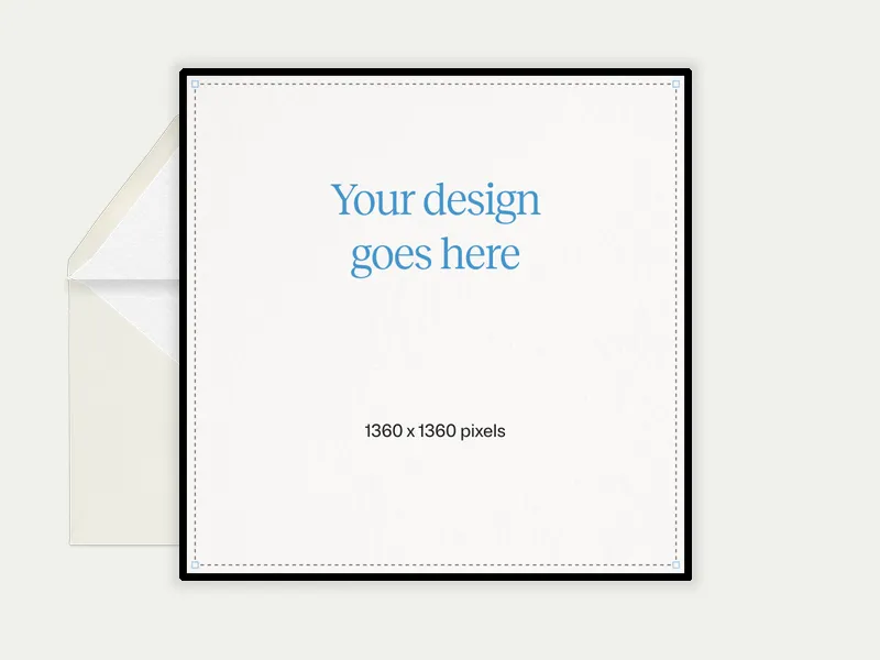 Upload Your Own Design (Square) Invitation premium template design