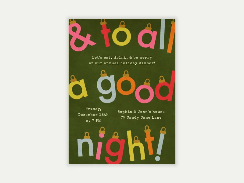 Ornament Letters - featured - Invitation