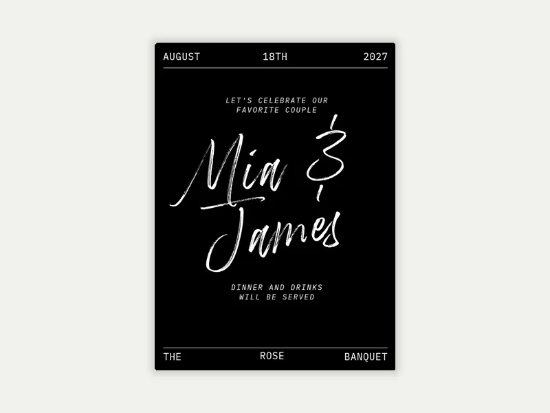 Pen to Paper - wedding - Invitation