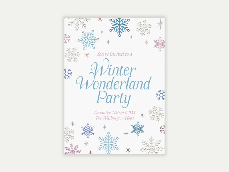 One of a Kind - winter - Invitation