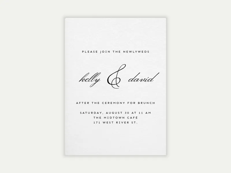Elegant & Enchanted - post_wedding_brunch - Invitation