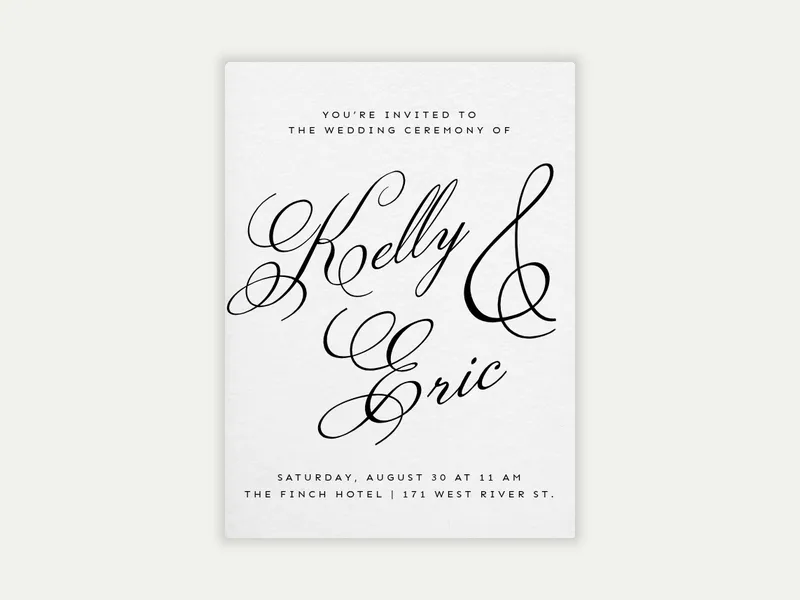 Elegant & Enchanted - wedding_day - Invitation