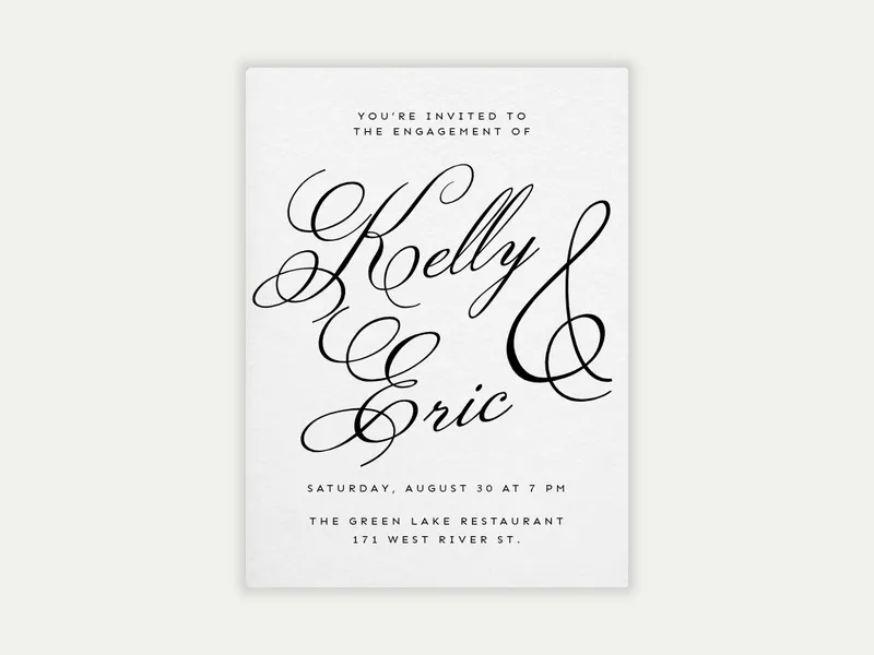 Elegant & Enchanted - wedding - Invitation