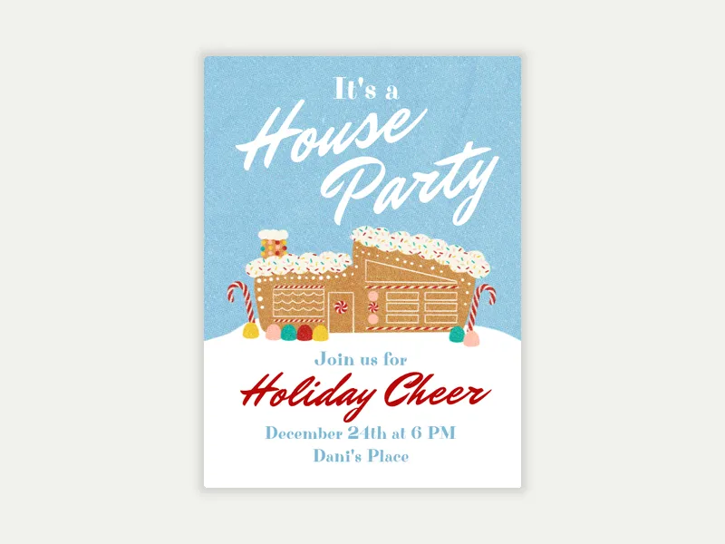 Sweet House Party - christmas - Invitation