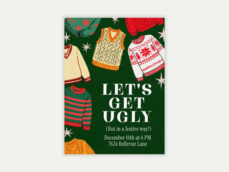 All the Ugly Sweaters - holiday_party - Invitation