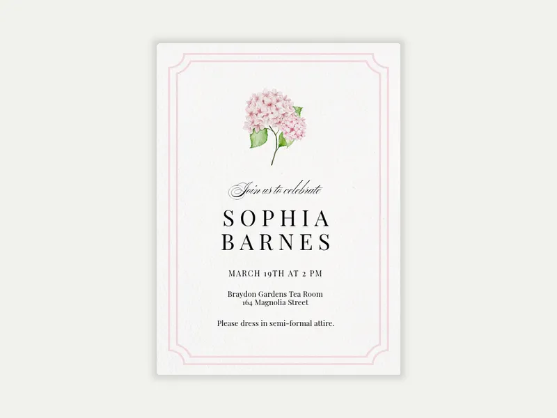 Delicate Blooms - 60th_birthday - Invitation