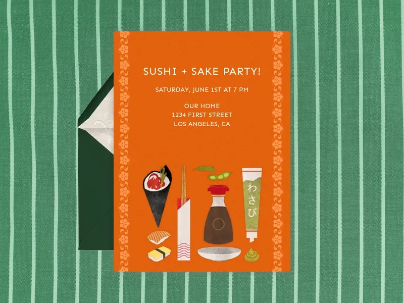Sushi Social - girls_night - Invitation