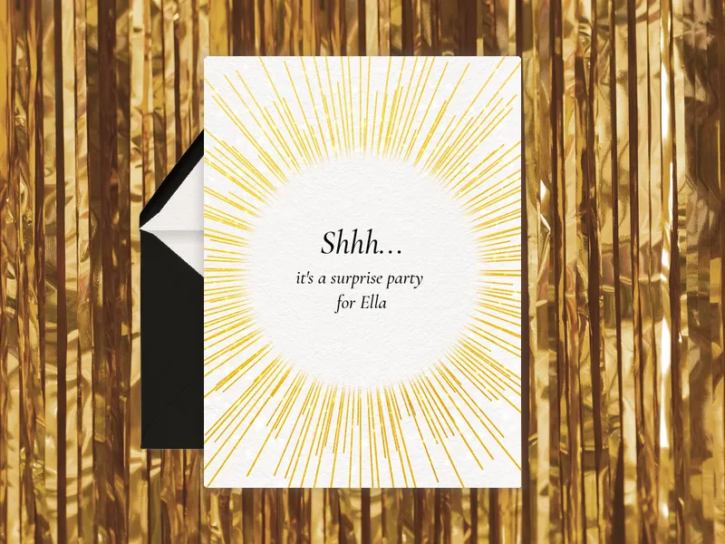 Golden Ray - birthday_forkids - Invitation