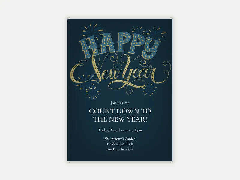 Happy New Year - new_years - Invitation