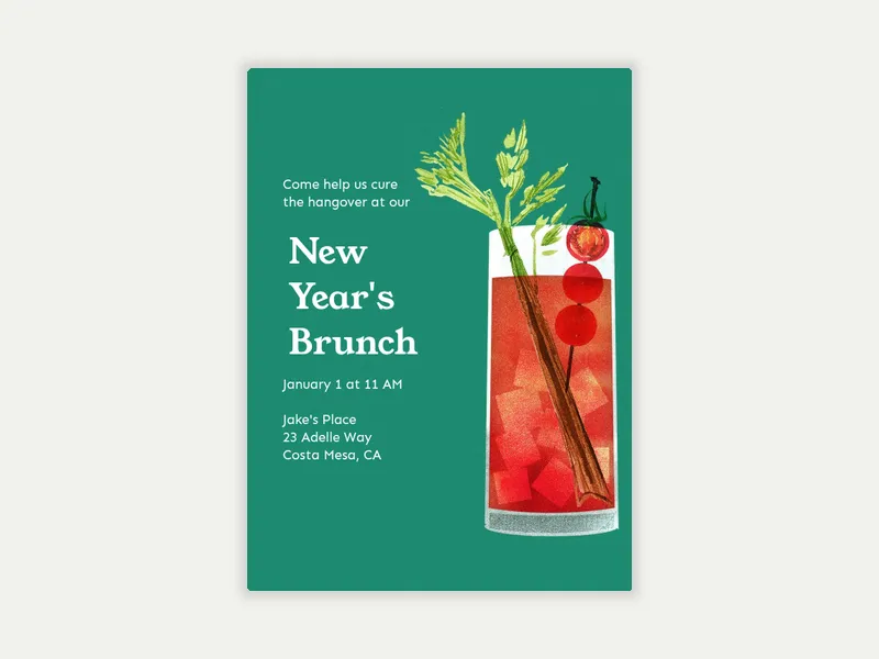 Ladies Brunch - new_years - Invitation