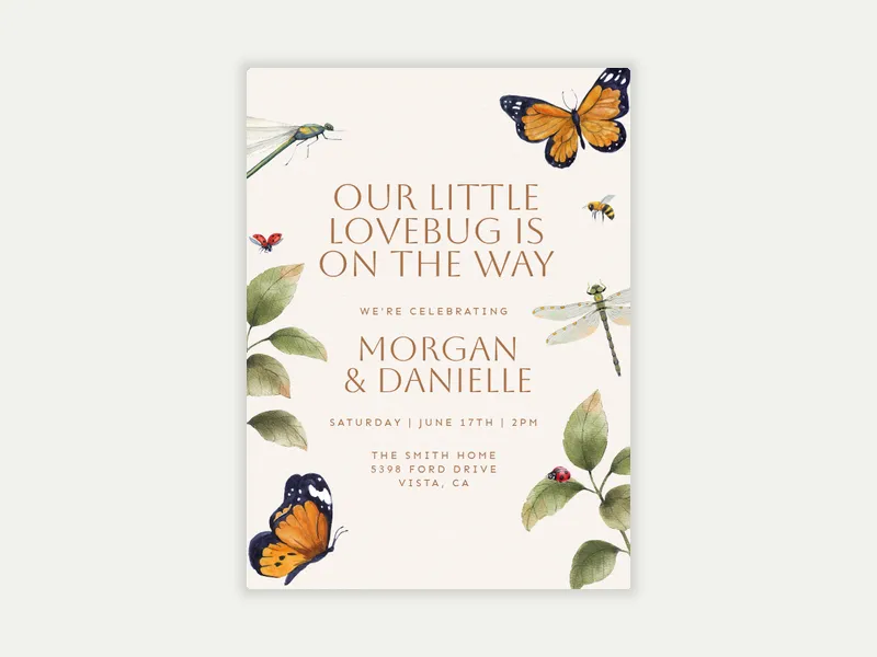 Our Little Bug - baby_sprinkle - Invitation