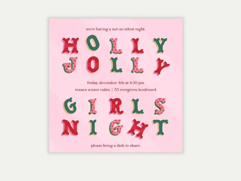Mismatched & Merry - featured - Invitation