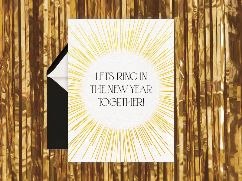 Golden Ray - new_years - Invitation