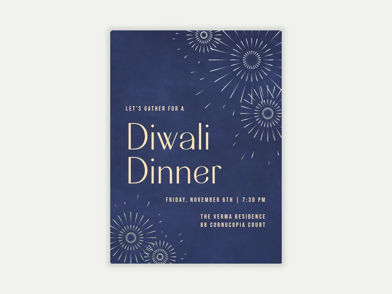Celebrate Diwali - diwali - Invitation