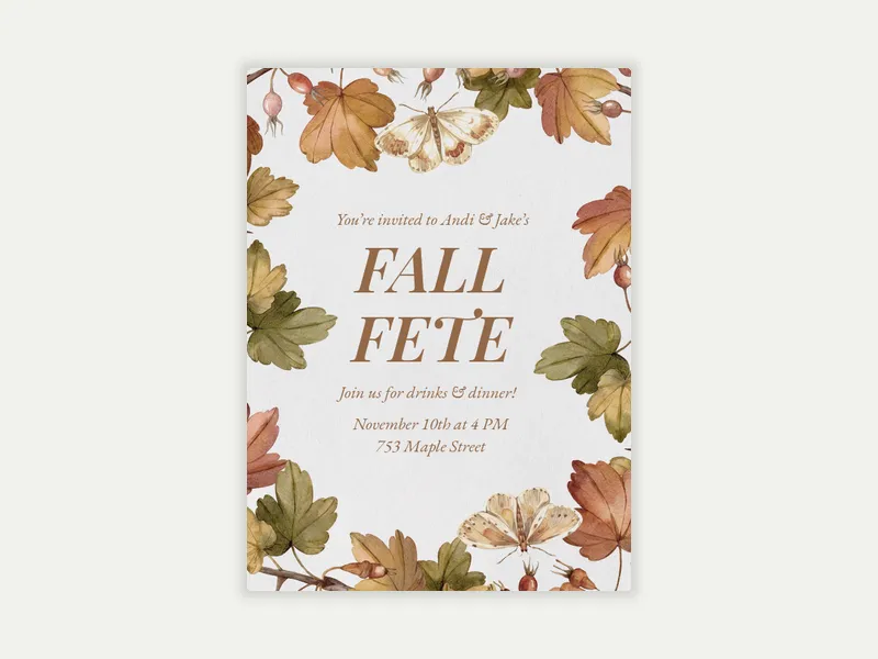 Autumn Moments - featured - Invitation
