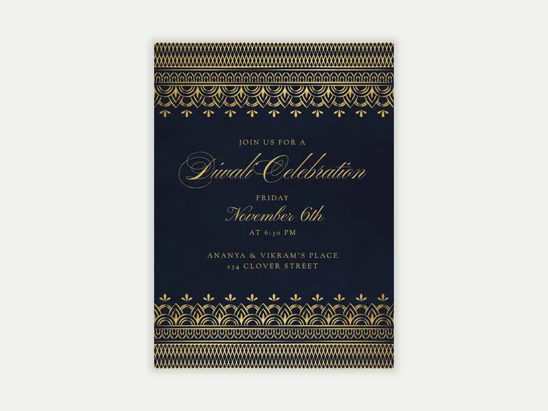 Mehndi - holidays - Invitation