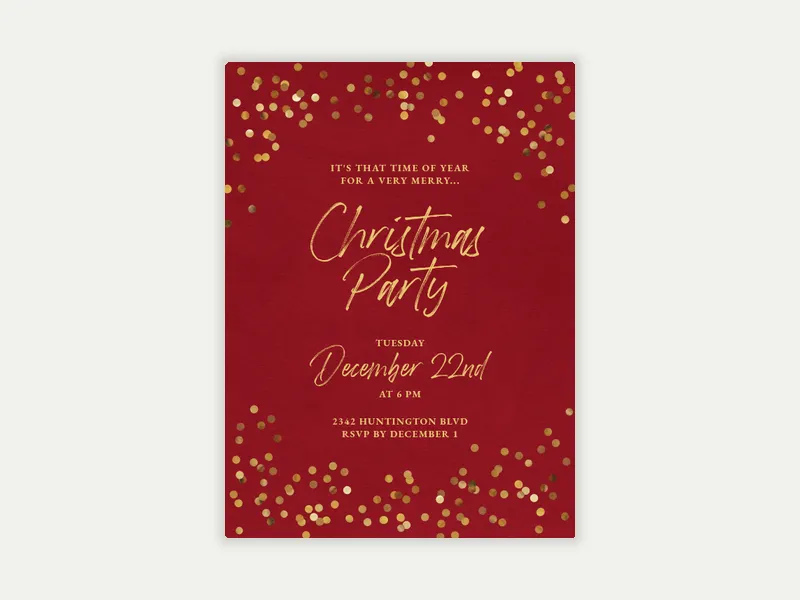 Holiday Sparkle - christmas - Invitation