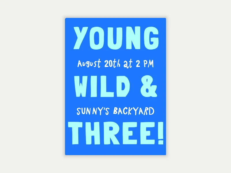 Big Phrase - 3rd_birthday - Invitation