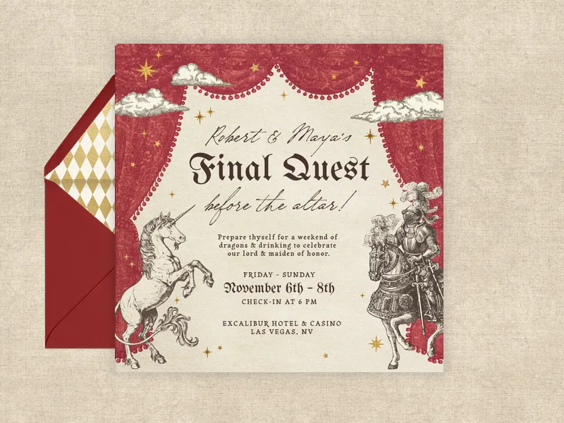 Medieval Myths - featured - Invitation