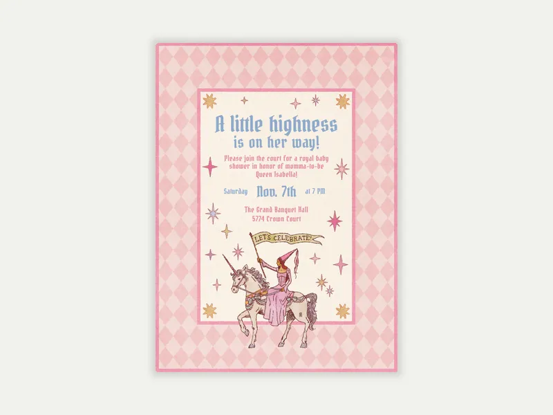 Princess Tale - baby_shower - Invitation