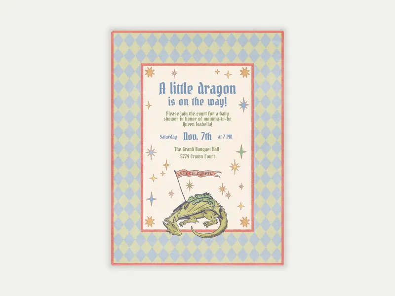 Harlequin Tale - featured - Invitation