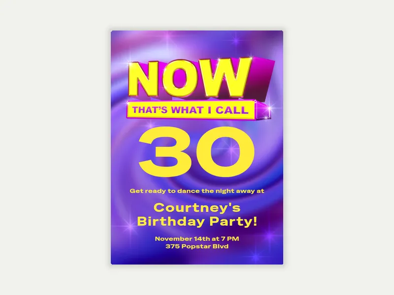 Now, That’s Fun - birthday_milestones - Invitation